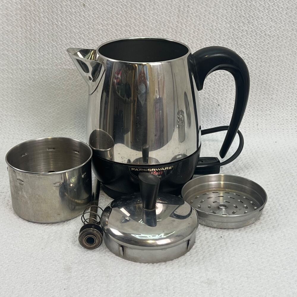 Vintage Farberware 134B Superfast 2-4 Cup Electric Coffee Percolator Tested USA - Picture 4 of 9